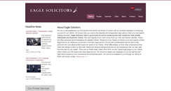 Desktop Screenshot of eaglesolicitors.com